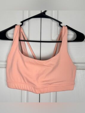 Athleta Peach Strappy Sports Bra